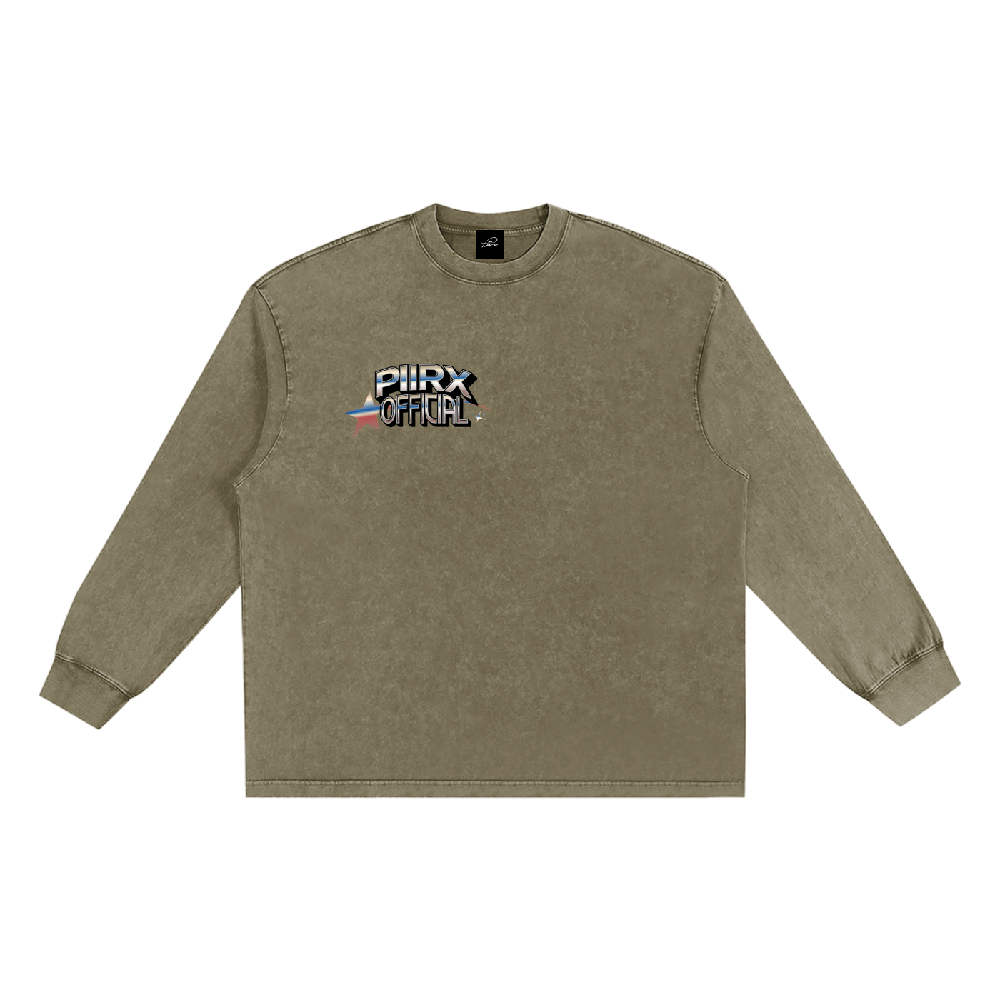 Snow Washed Frayed T-Shirt