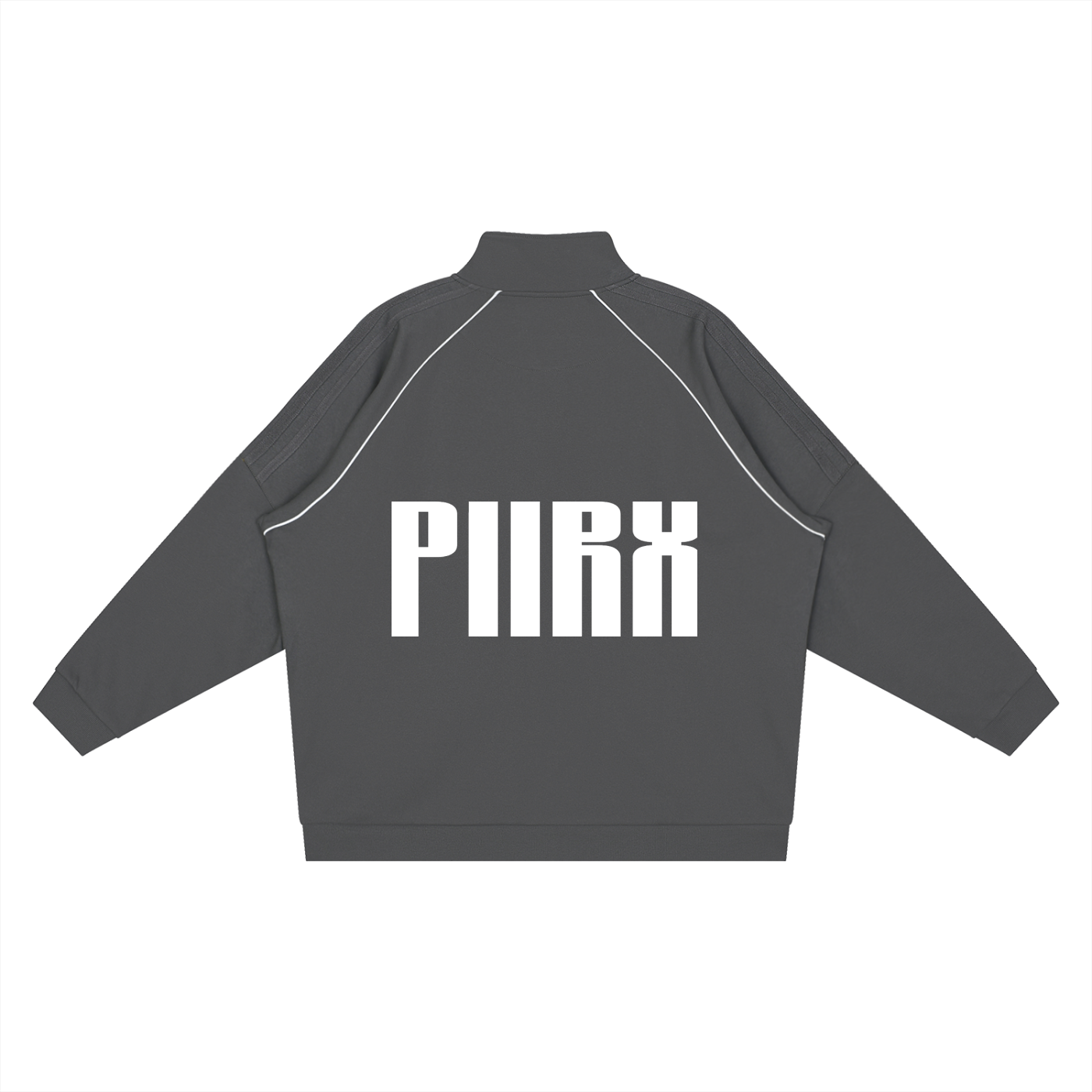 Reflection Striped Raglan Sleeve Jacket