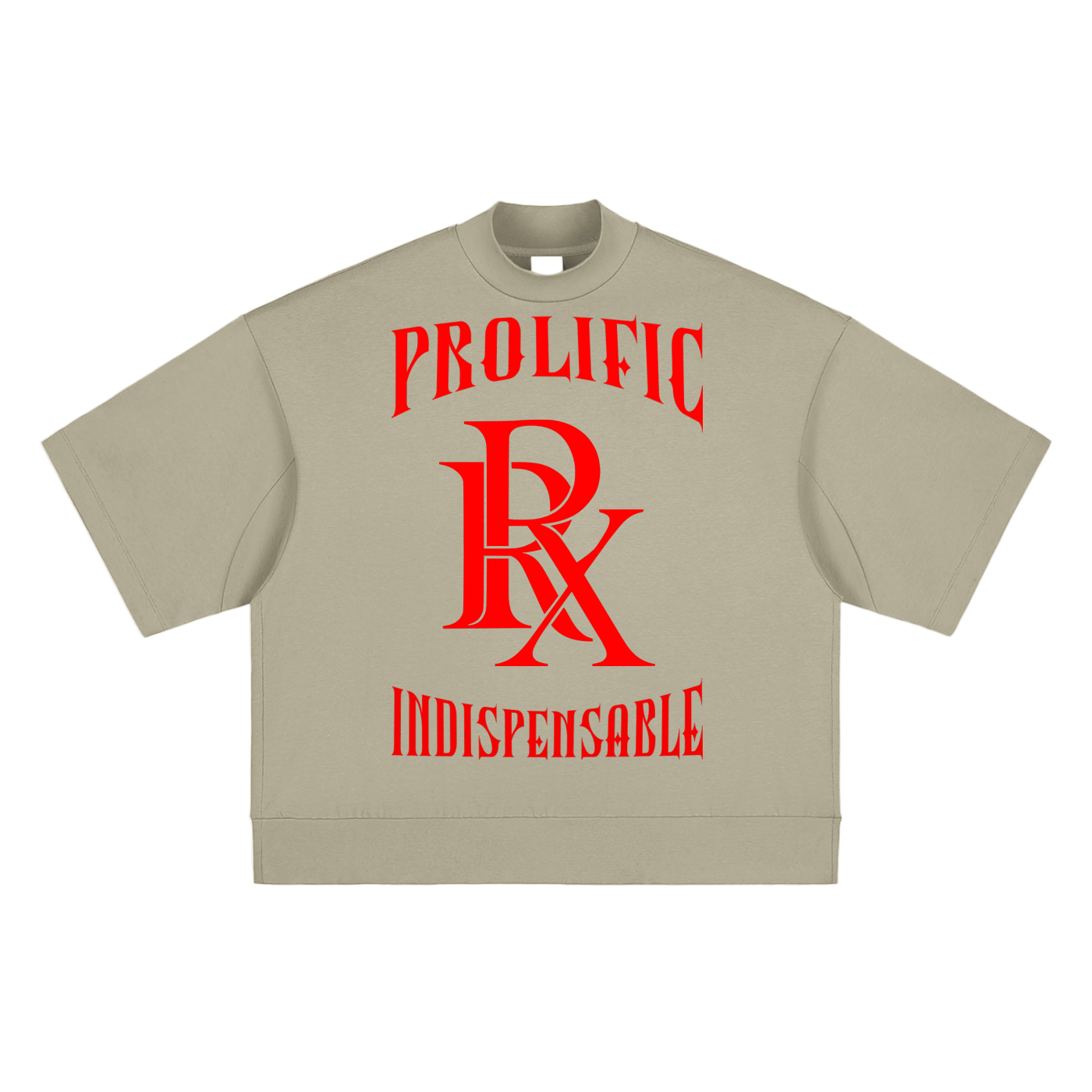 Heavyweight Oversized Mock Neck T-shirt