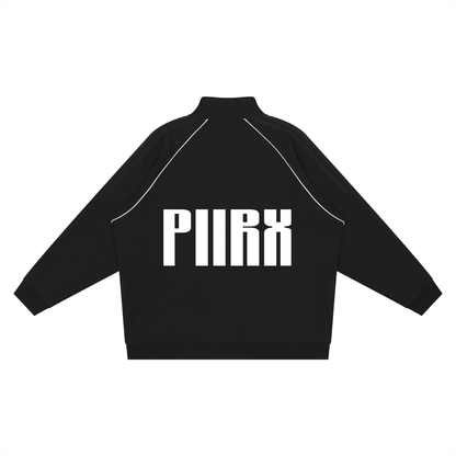 Reflection Striped Raglan Sleeve  Jacket