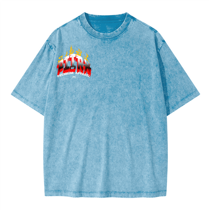 Unisex Oversized Snow Wash T-shirt(285GSM)