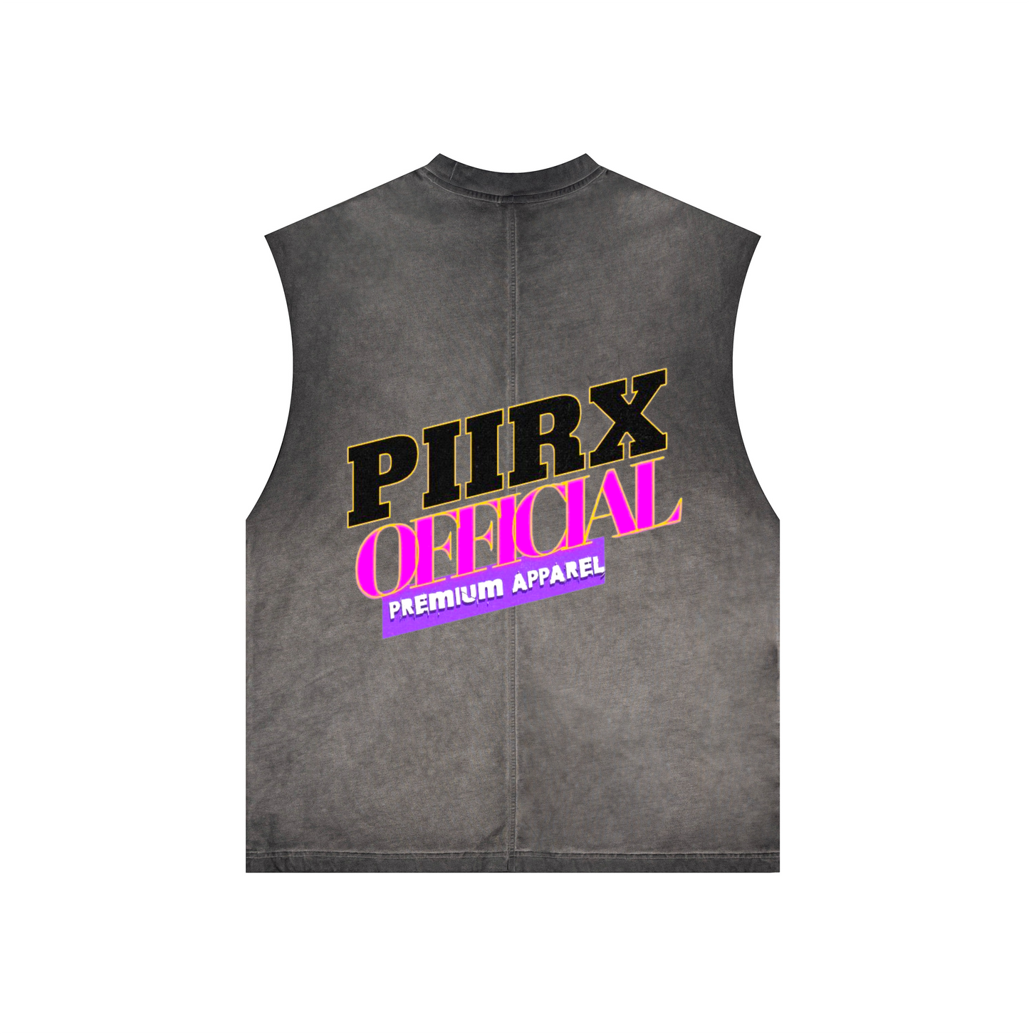 Washed Crew Neck Tank Top(250GSM)
