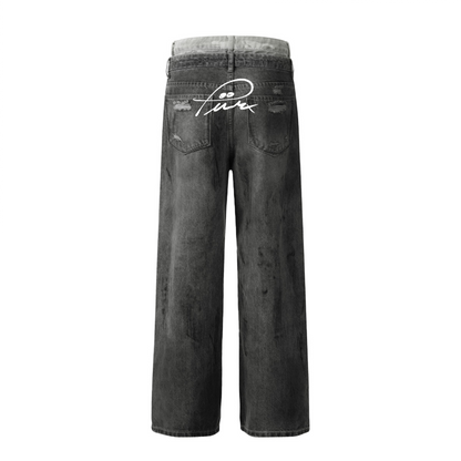 Vintage - inspired Street - style Women's Ripped Jeans