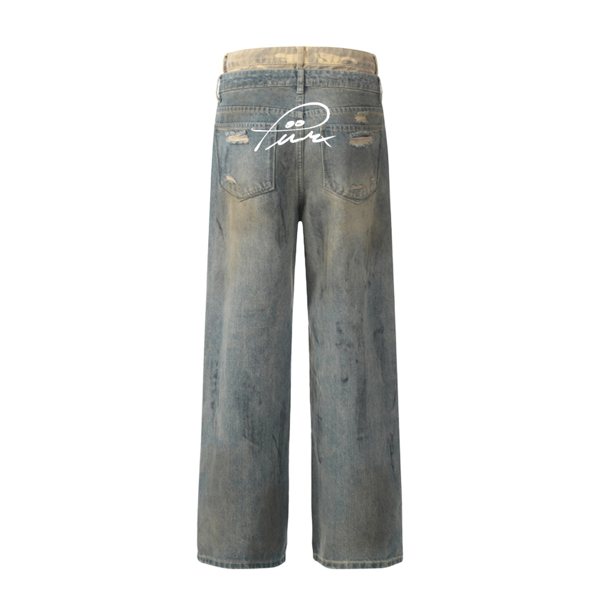 Vintage - inspired Street - style Women's Ripped Jeans