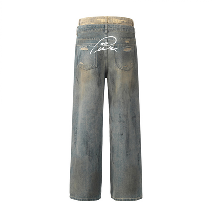 Vintage - inspired Street - style Women's Ripped Jeans