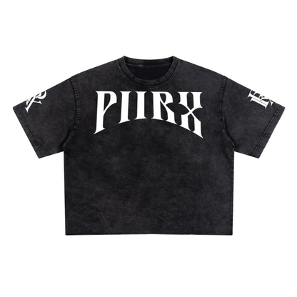 Cropped Washed T-shirt