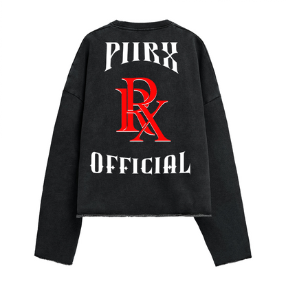 Washed Cropped Sweatshirt