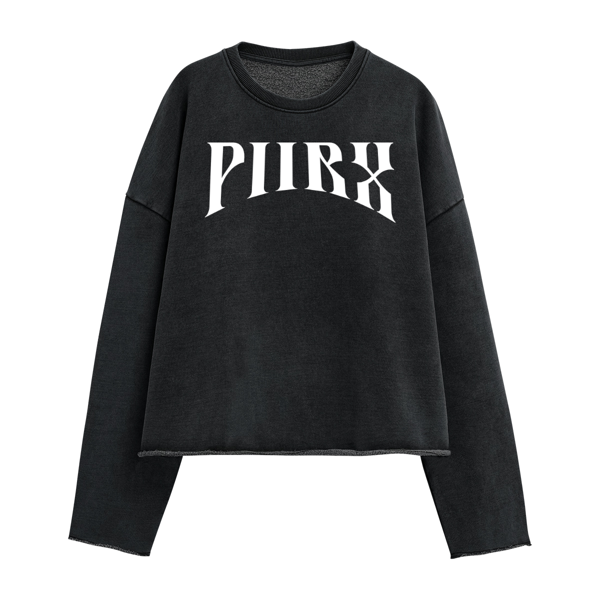 Washed Cropped Sweatshirt