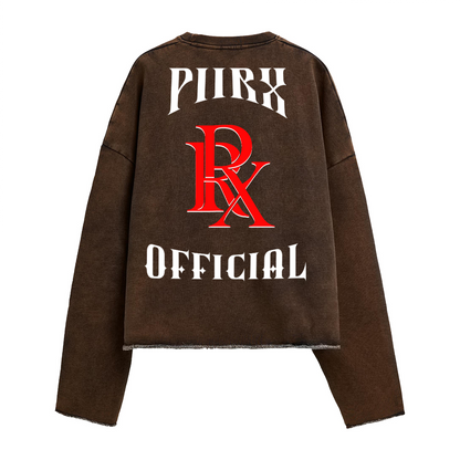 Washed Cropped Sweatshirt