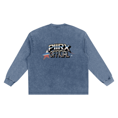 Snow Washed Frayed T-Shirt