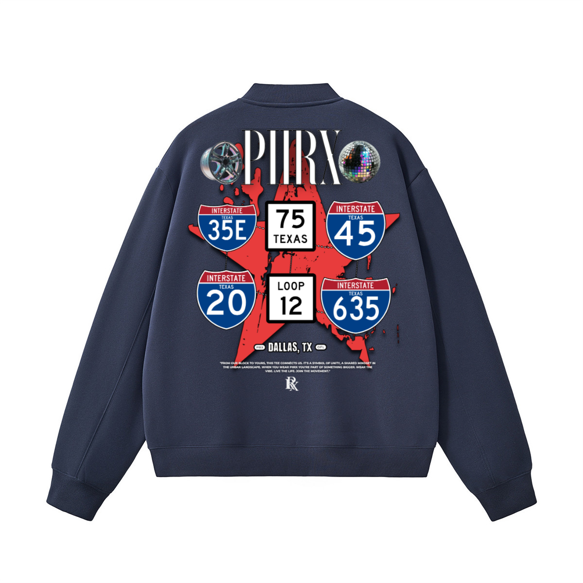 Unisex Fleece Zip-Up Baseball Jacket（360GSM）