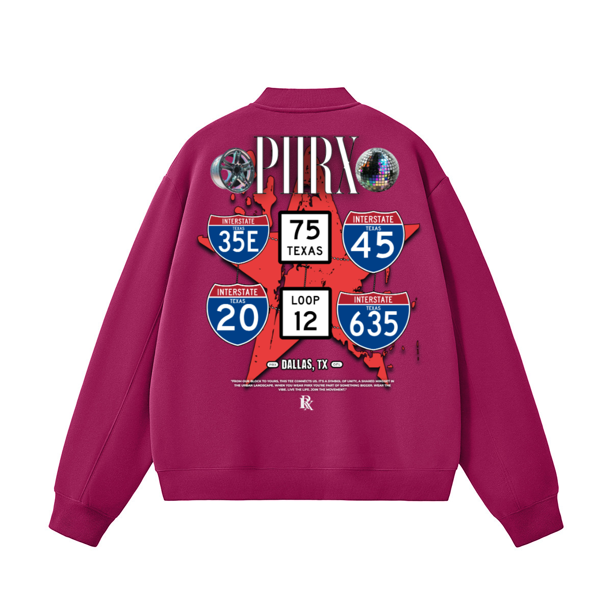 Unisex Fleece Zip-Up Baseball Jacket（360GSM）