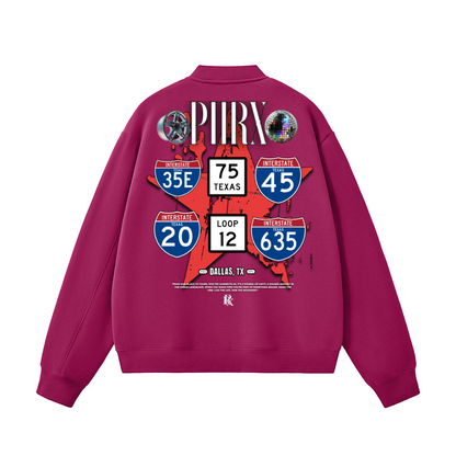 Unisex Fleece Zip-Up Baseball Jacket（360GSM）