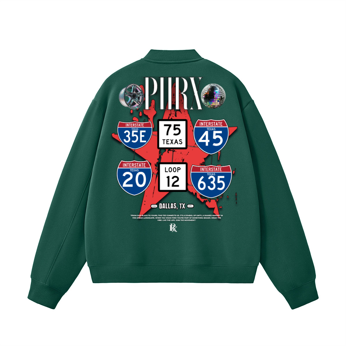Unisex Fleece Zip-Up Baseball Jacket（360GSM）