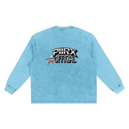 Snow Washed Frayed T-Shirt