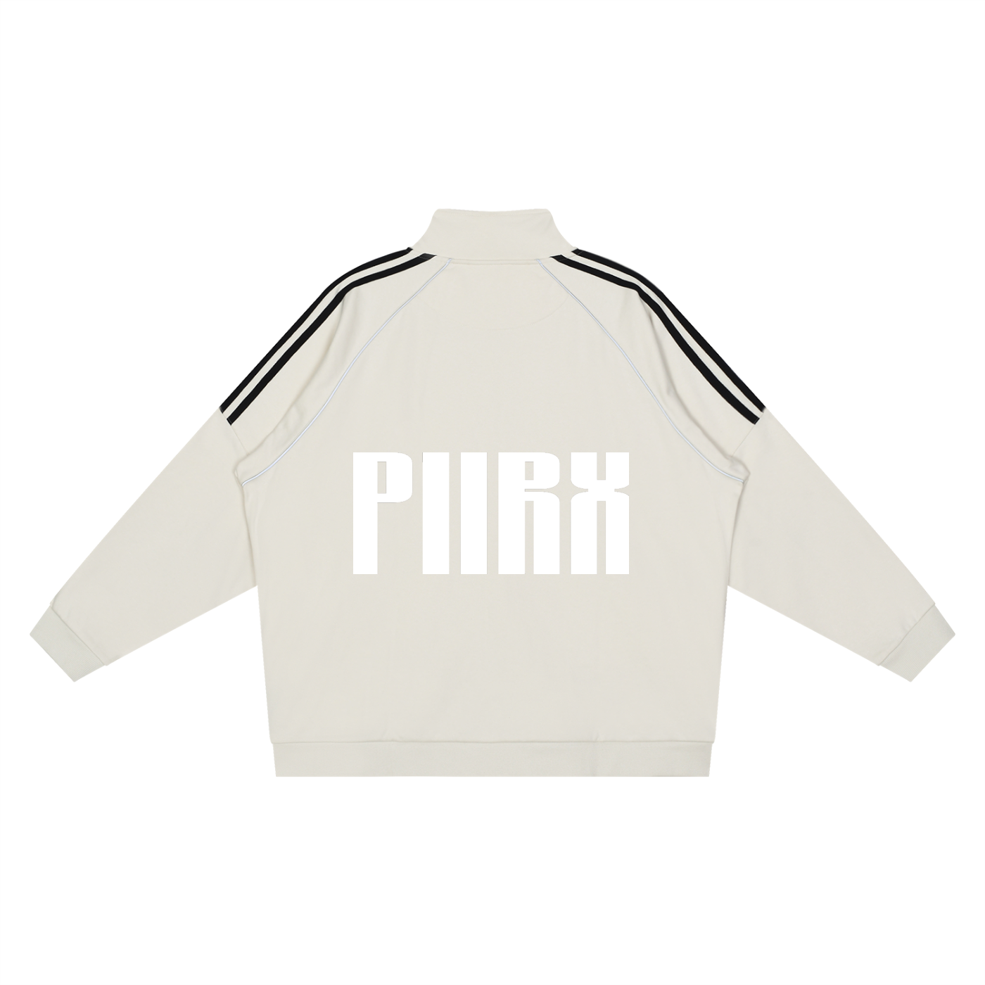 Reflection Striped Raglan Sleeve  Jacket