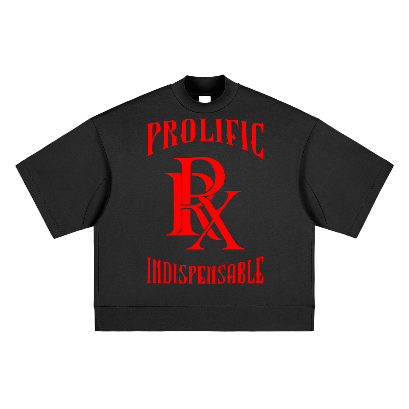 Heavyweight Oversized Mock Neck T-shirt