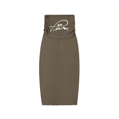 Hip-Hugging Maxi Skirt