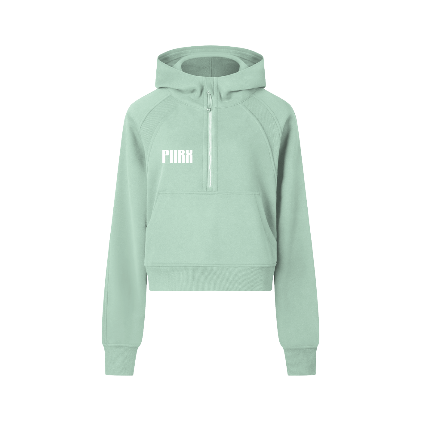Cropped Half-Zip Hoodie