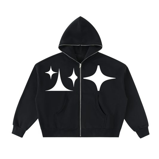 FULL-Zip Boxy Hoodie