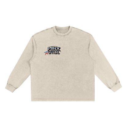 Snow Washed Frayed T-Shirt