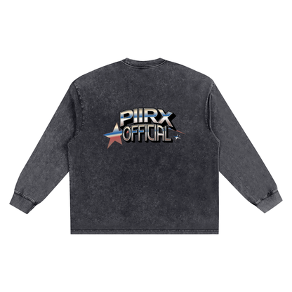 Snow Washed Frayed T-Shirt