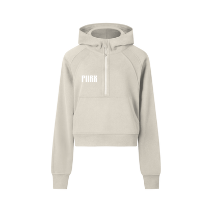 Cropped Half-Zip Hoodie