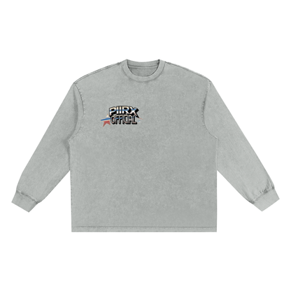 Snow Washed Frayed T-Shirt