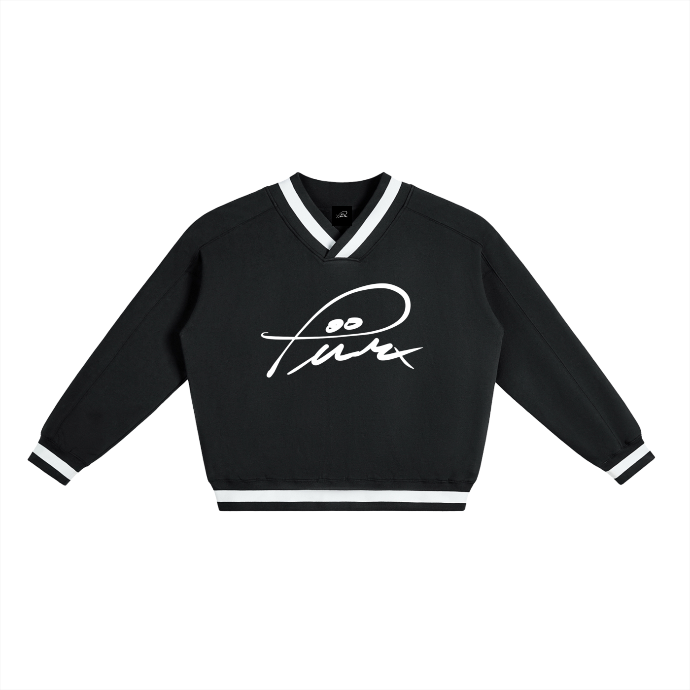 V-Neck Boxy Sweatshirt