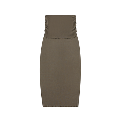 Hip-Hugging Maxi Skirt