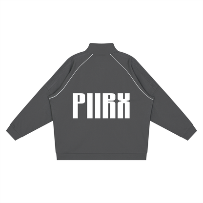 Reflection Striped Raglan Sleeve  Jacket