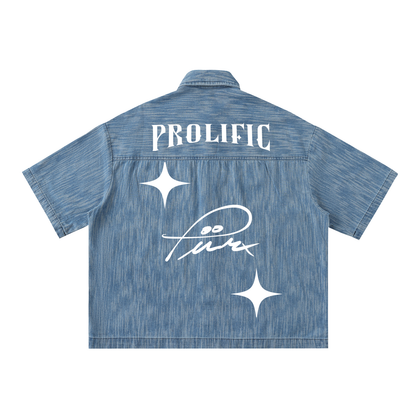 Distressed Short-Sleeve Shirt