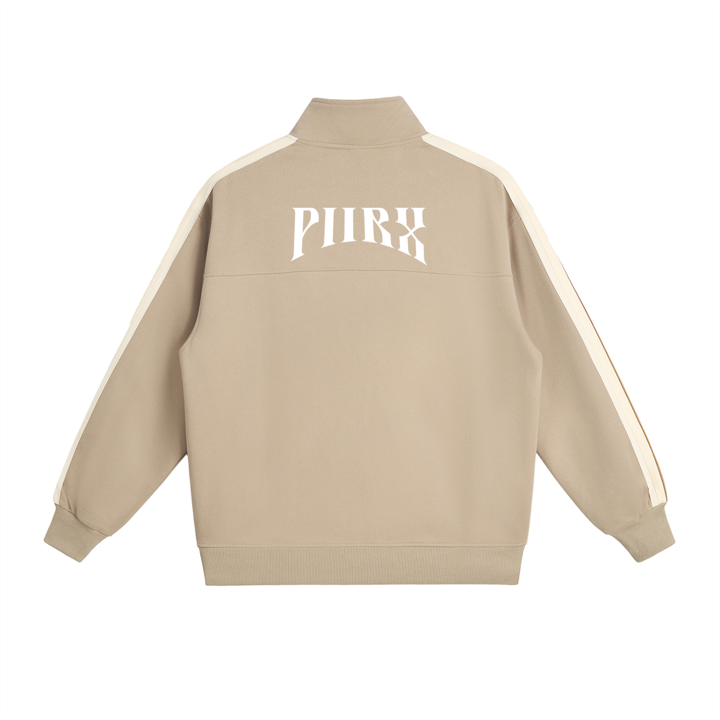 Contrast Side-Stripe Stand Collar  Jacket