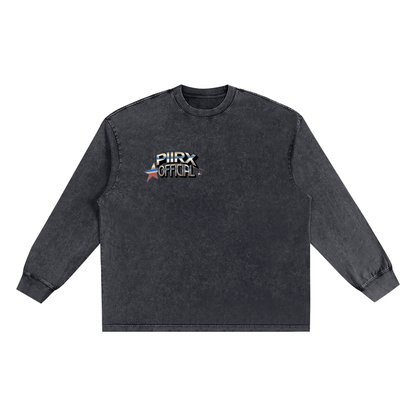 Snow Washed Frayed T-Shirt