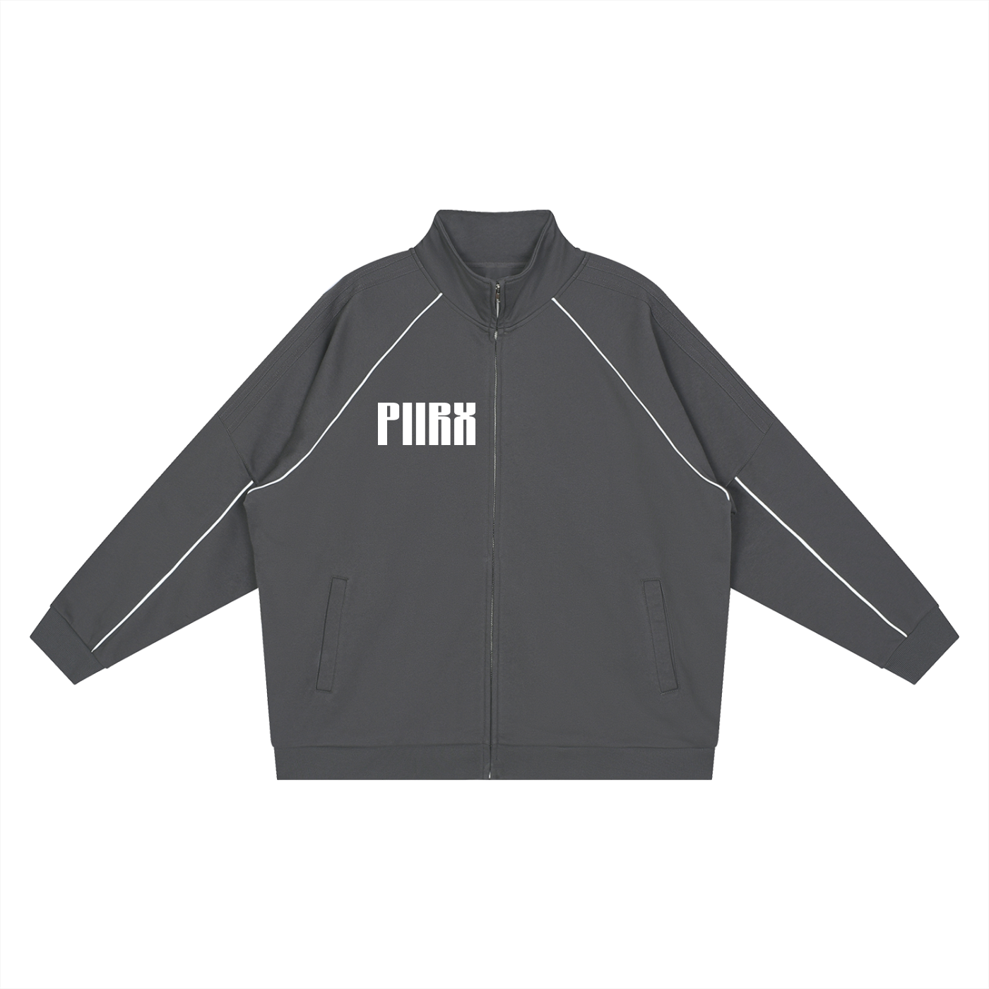 Reflection Striped Raglan Sleeve  Jacket