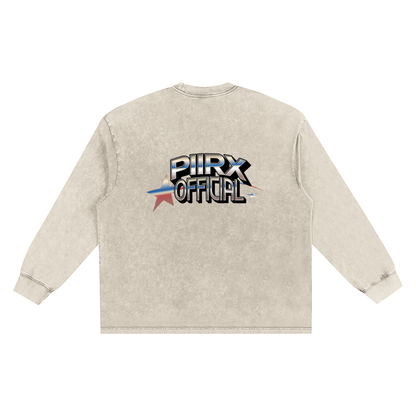 Snow Washed Frayed T-Shirt